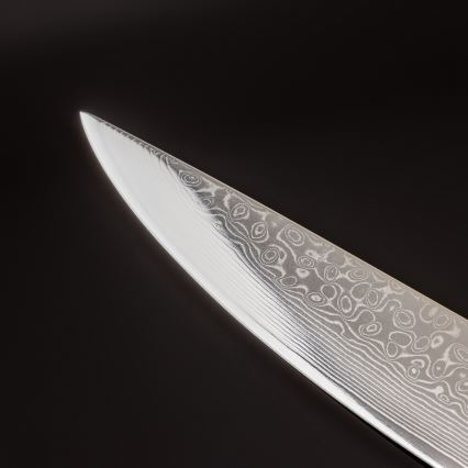Gudaro - Damasko porcijavimo peilis KENSHO 8, 67 sluoksnių plieno, ilgis 20 cm