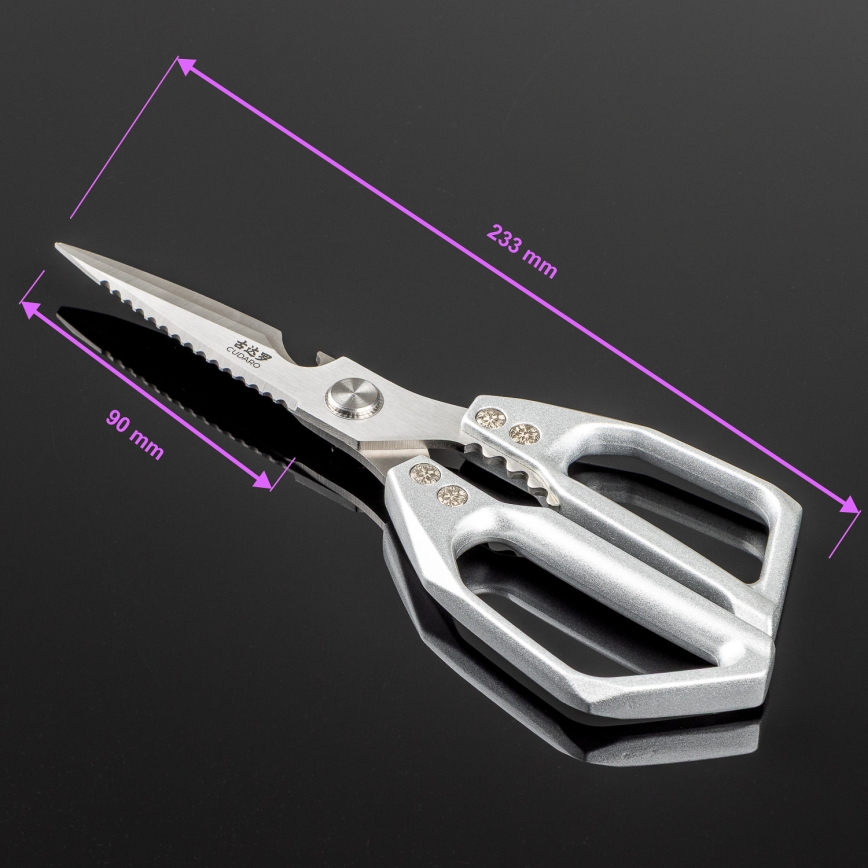 Gudaro - Paukštienos žirklės SHOGUN 23,3 cm sidabrinės