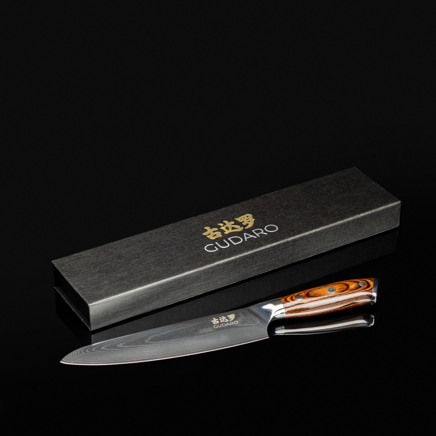 Gudaro - Šefo peilis 20 cm, damasko plieno