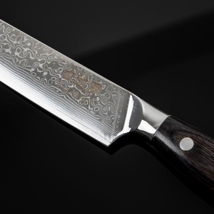 Gudaro - SHIRO 8 porcijinis peilis iš damasko plieno, 67 sluoksnių, ilgis 20 cm