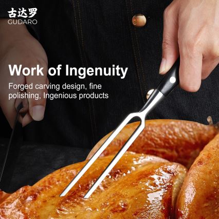 Gudaro - Virtuvinė šakutė MIYABI juoda/pakka