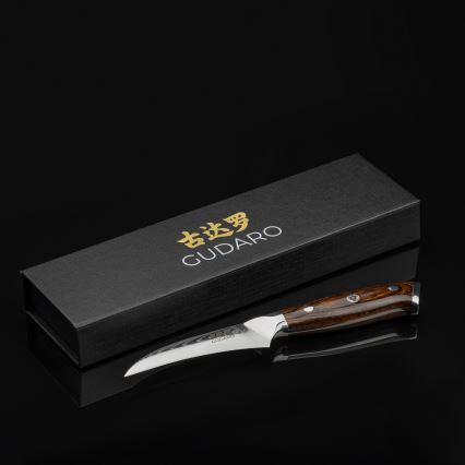 Gudaro - virtuvinis peilis BIRD BEAK 7,6 cm iš damasko plieno