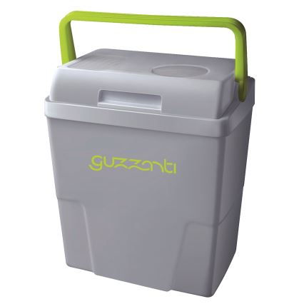 Guzzanti GZ 22B - Nešiojamas automobilinis šaldytuvas 22 l 58W/12V/230V pilkas/žalias