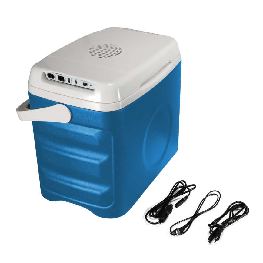 Guzzanti GZ 30BW - Nešiojama automobilinė šaldymo dėžė 29 l 65 W/12 V/230 V mėlyna