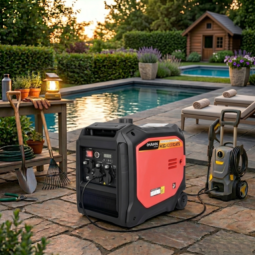 Hahn & Sohn 20062 - Benzininė/LPG elektros generatorius H IG 4200 G ATS 4200/3800W