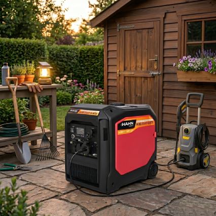 Hahn & Sohn 20086 - Benzininis/LPG elektros generatorius HIG 5500 G ATS 5500/5000W