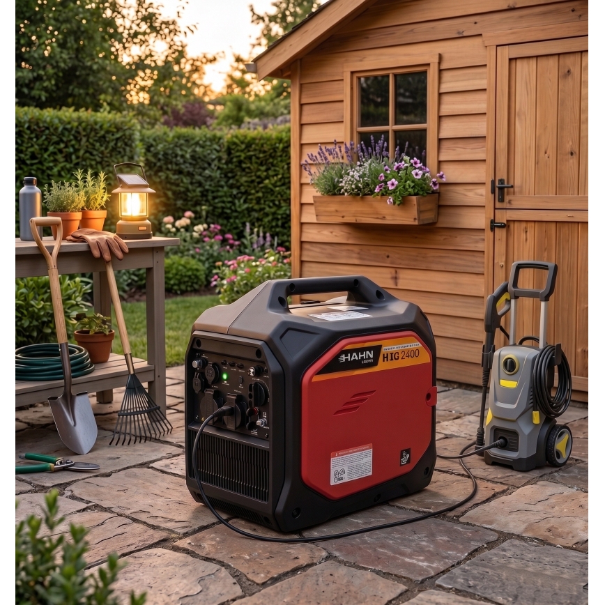 Hahn & Sohn 20095 - Benzininis elektros generatorius HIG 2400 2200W