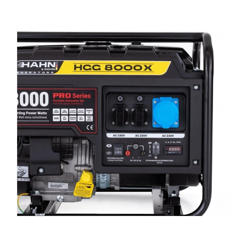 Hahn & Sohn 7410 – Benzininis elektros generatorius HGG 8000X 6500W