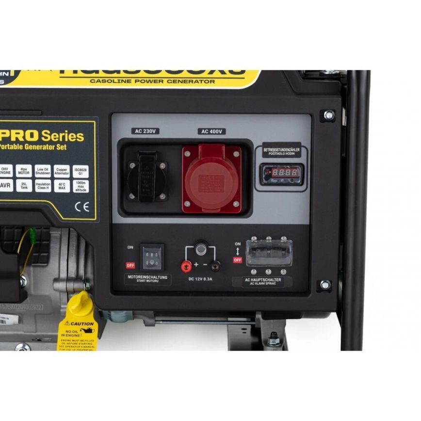 Hahn & Sohn 9177 – Benzininis elektros generatorius HGG 8000 X3 6500W