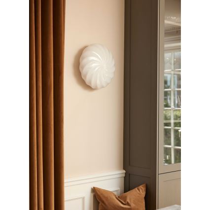 Halo Design 739547 - Sieninis šviestuvas TWIST 3xG9/28W/230V skersmuo 35 cm balta/žalvaris