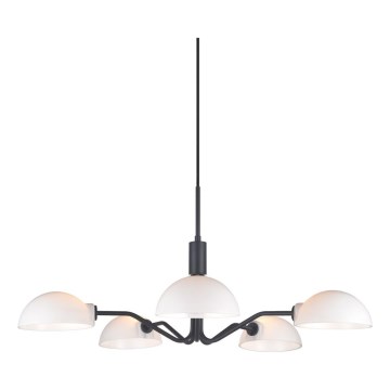 Halo Design 740369 - Pakabinamas šviestuvas ant laido KJOBENHAVN 5xG9/28W/230V skersmuo 50 cm juodas