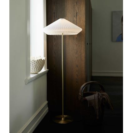 Halo Design 745050 - Pastatoma lempa PARIS 1xE27/40W/230V žalvaris/balta/ąžuolas