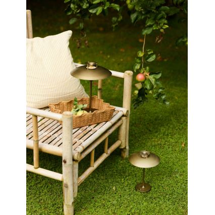 Halo Design 746149 - reguliuojamas LED lauko įkraunamas stalinis šviestuvas MINI STEPP LED/1,8W/1600 mAh IP44, žalvaris