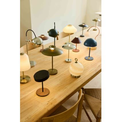 Halo Design 746149 - reguliuojamas LED lauko įkraunamas stalinis šviestuvas MINI STEPP LED/1,8W/1600 mAh IP44, žalvaris