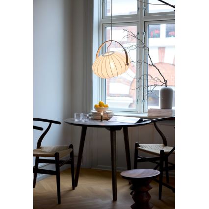 Halo Design 746347 - Pakabinamas šviestuvas ant laido DC 1xE27/40W/230V skersmuo 40 cm balta/ąžuolas