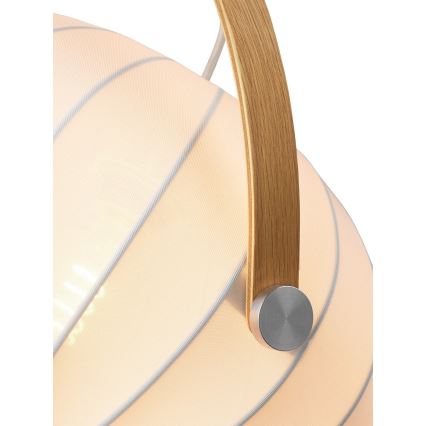 Halo Design 746347 - Pakabinamas šviestuvas ant laido DC 1xE27/40W/230V skersmuo 40 cm balta/ąžuolas