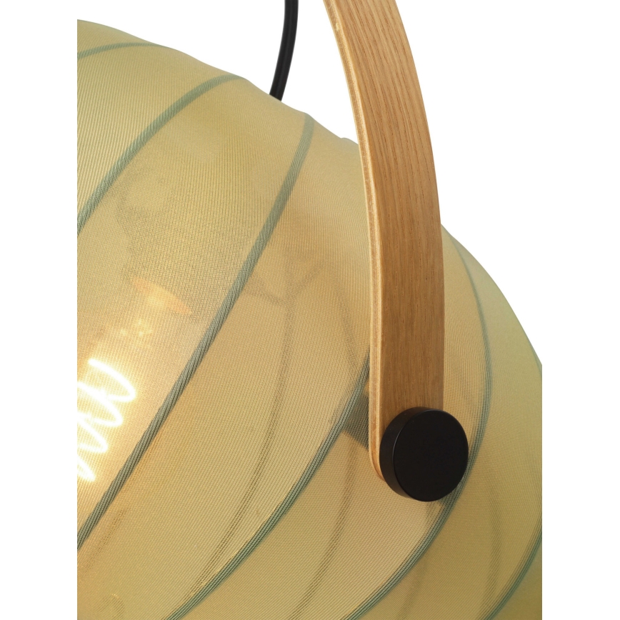 Halo Design 746361 - pakabinamas šviestuvas ant laido DC, 1x E27/40W/230V, skersmuo 40 cm, žalias/ąžuolas