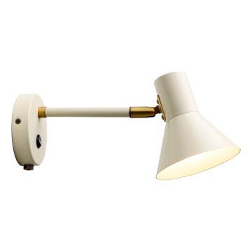 Halo Design 747443 - Sieninis šviestuvas STYLE 1xE14/25W/230V kreminės spalvos/žalvario