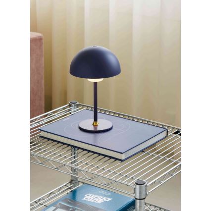 Halo Design 747603 - LED dimeriuojama įkraunama stalinė lempa MOON LIGHT LED/2,7W/2600 mAh mėlyna