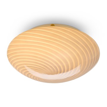 Halo Design 748686 - Lubinis šviestuvas CANDY 1xE27/40W/230V skers. 30 cm pilka/žalvaris