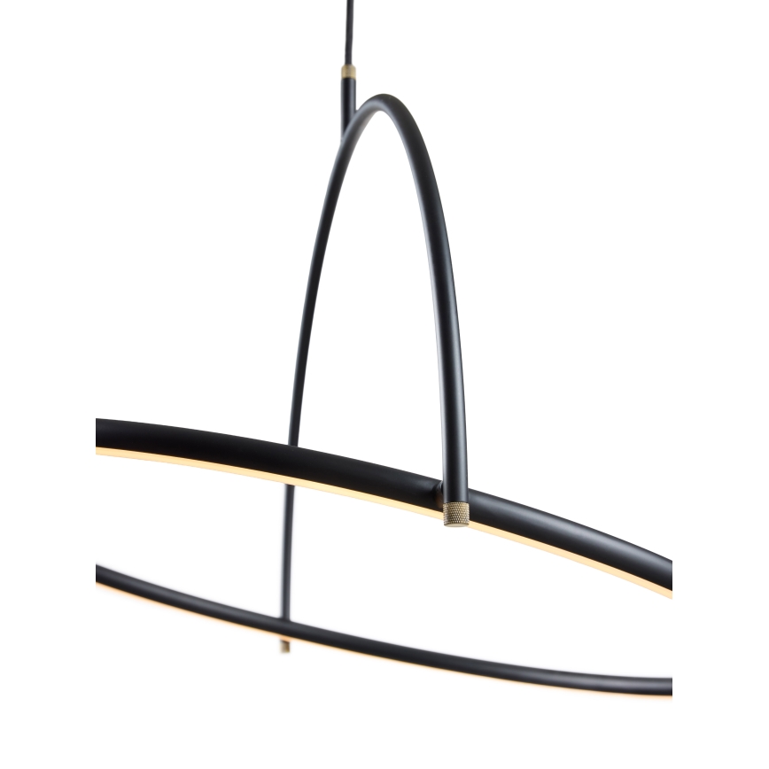 Halo Design 749539 - dimeriuojamas LED pakabinamas šviestuvas ant laido TILT LED/40W/230V skersmuo 40 cm juodas