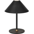 Halo Design 800803 - reguliuojamo ryškumo lauko įkraunama LED stalinė lempa HYGGE LED/3W/4000 mAh IP54 juoda