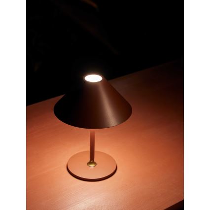Halo Design 800834 - reguliuojama lauko įkraunama stalinė lempa HYGGE LED/3W/4000 mAh IP54 vyno spalvos