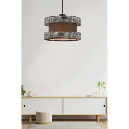 HALO pakabintas šviestuvas 1xE27/60W/230V rudas/pilkas