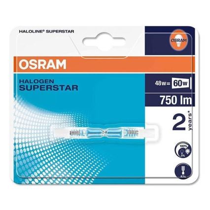 Halogeninė lemputė HALOLINE R7s/48W/230V 2900K - Osram 75 mm