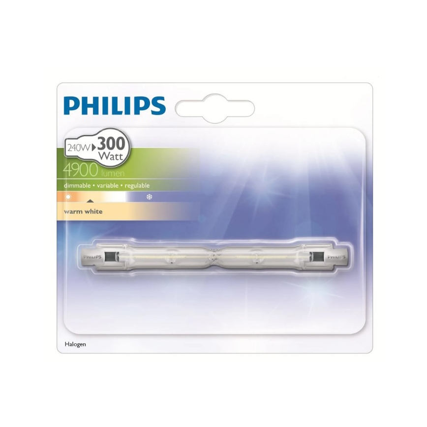 Halogeninė lemputė PHILIPS R7s/240W/230V - ECO HALO 118 mm