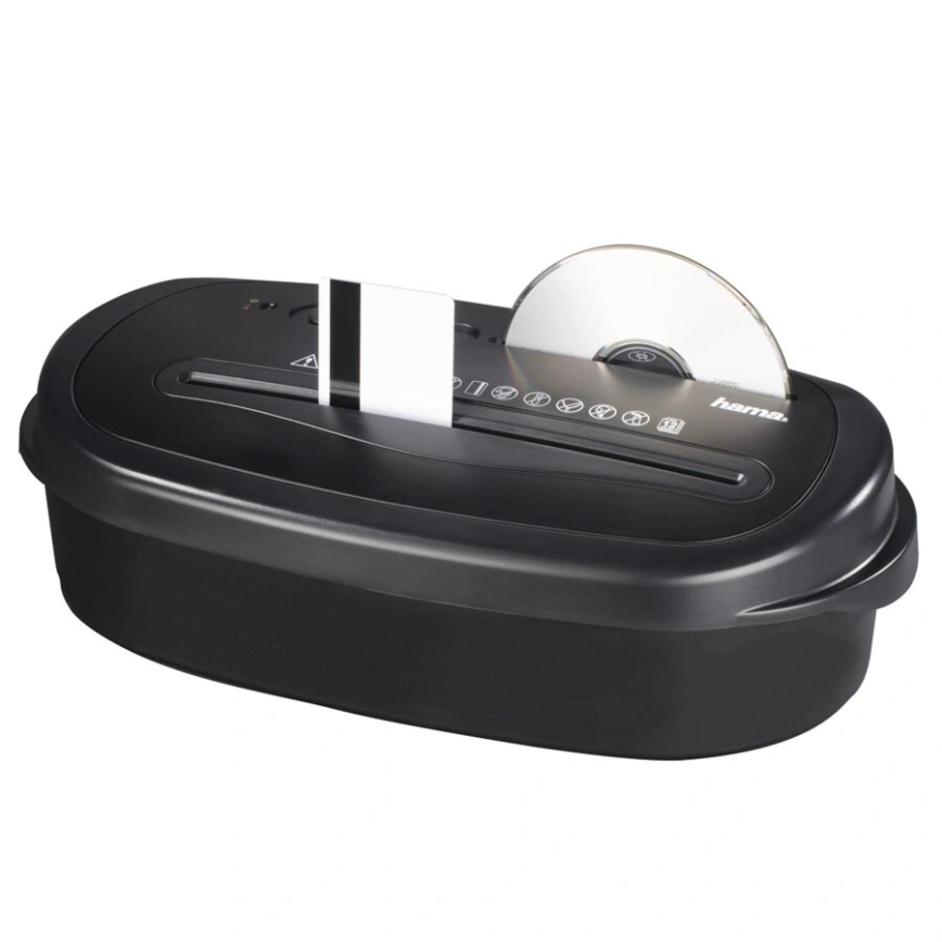 Hama - Popieriaus smulkintuvas A4, talpa 21 l, 230V, juodas