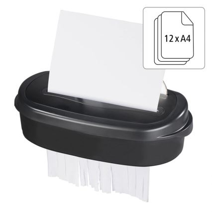 Hama - Popieriaus smulkintuvas A4, talpa 21 l, 230V, juodas