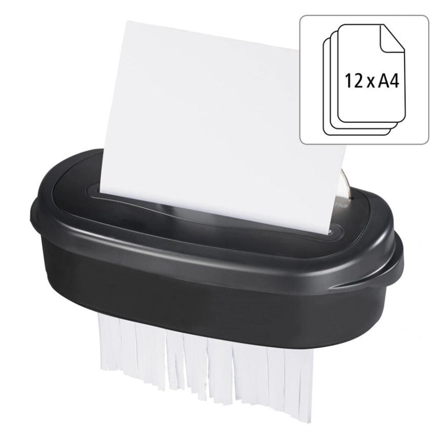 Hama - Popieriaus smulkintuvas A4, talpa 21 l, 230V, juodas