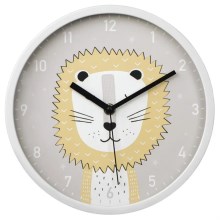 Hama - Vaikiškas sieninis laikrodis 1xAA liūtas
