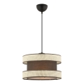 HANGING LUSTRE 1xE27/60W/230V ruda/krem