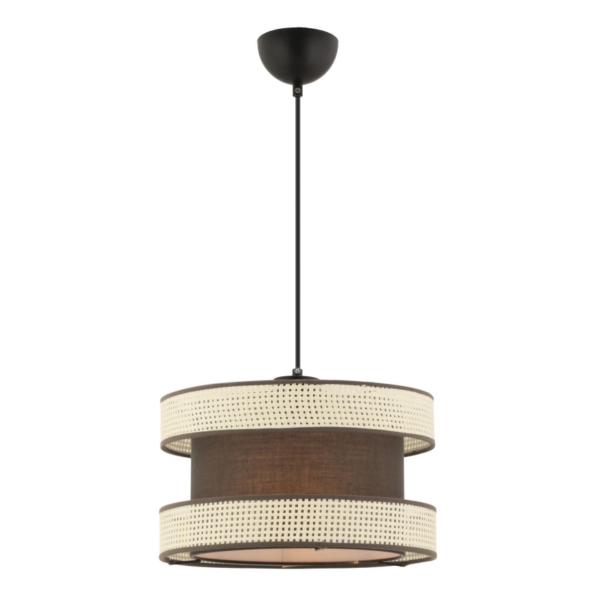HANGING LUSTRE 1xE27/60W/230V ruda/krem