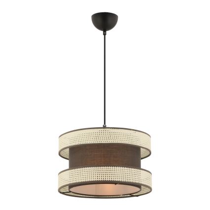 HANGING LUSTRE 1xE27/60W/230V ruda/krem