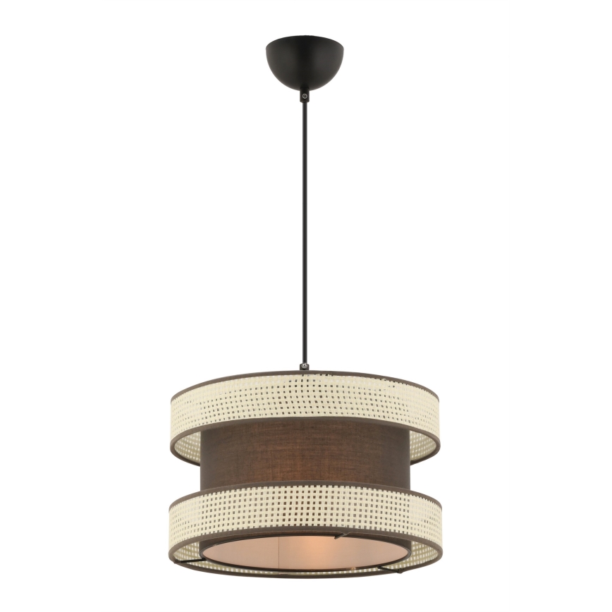 HANGING LUSTRE 1xE27/60W/230V ruda/krem