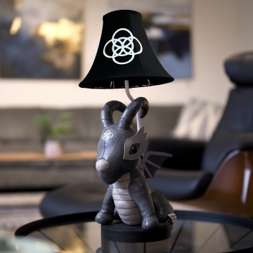 Happy Lamps - Vaikiškas LED stalinis šviestuvas BLACK DRAGOON LED/5,4W/230V drakonas