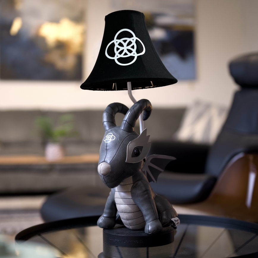 Happy Lamps - Vaikiškas LED stalinis šviestuvas BLACK DRAGOON LED/5,4W/230V drakonas