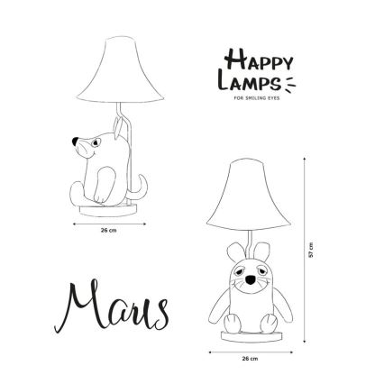 Happy Lamps - Vaikiškas LED stalinis šviestuvas MAUS LED/5,4W/230V pelė