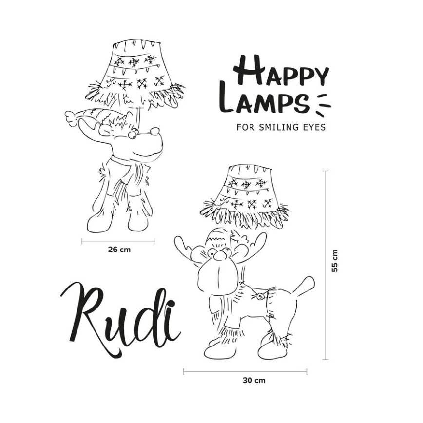 Happy Lamps - Vaikiškas LED stalinis šviestuvas RUDI LED/5,4W/230V ELNIAS