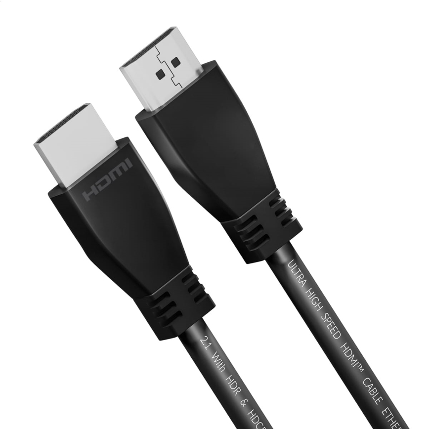 HDMI laidas su Ethernet 2.1 8K 2m juoda