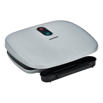 Heinner HEG-F1000SL - kontaktinis grilis 1000W/230V matinio chromo/juodos spalvos