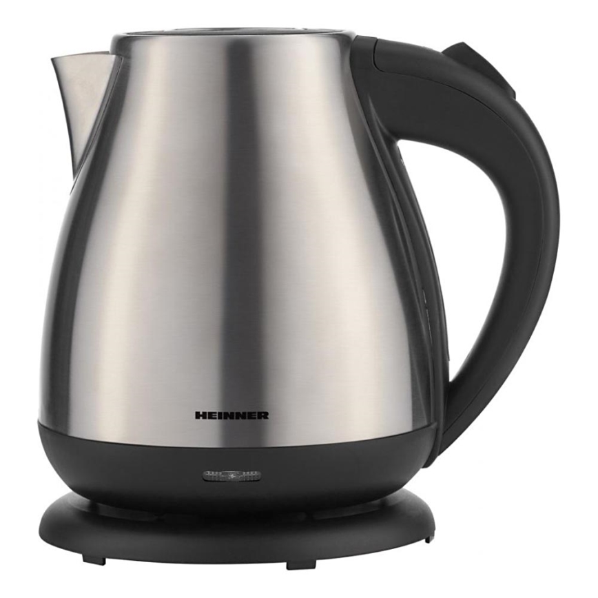 Heinner HEK-17IX - Elektrinis virdulys 1,7 l 2200W/230V matinis chromas/juodas