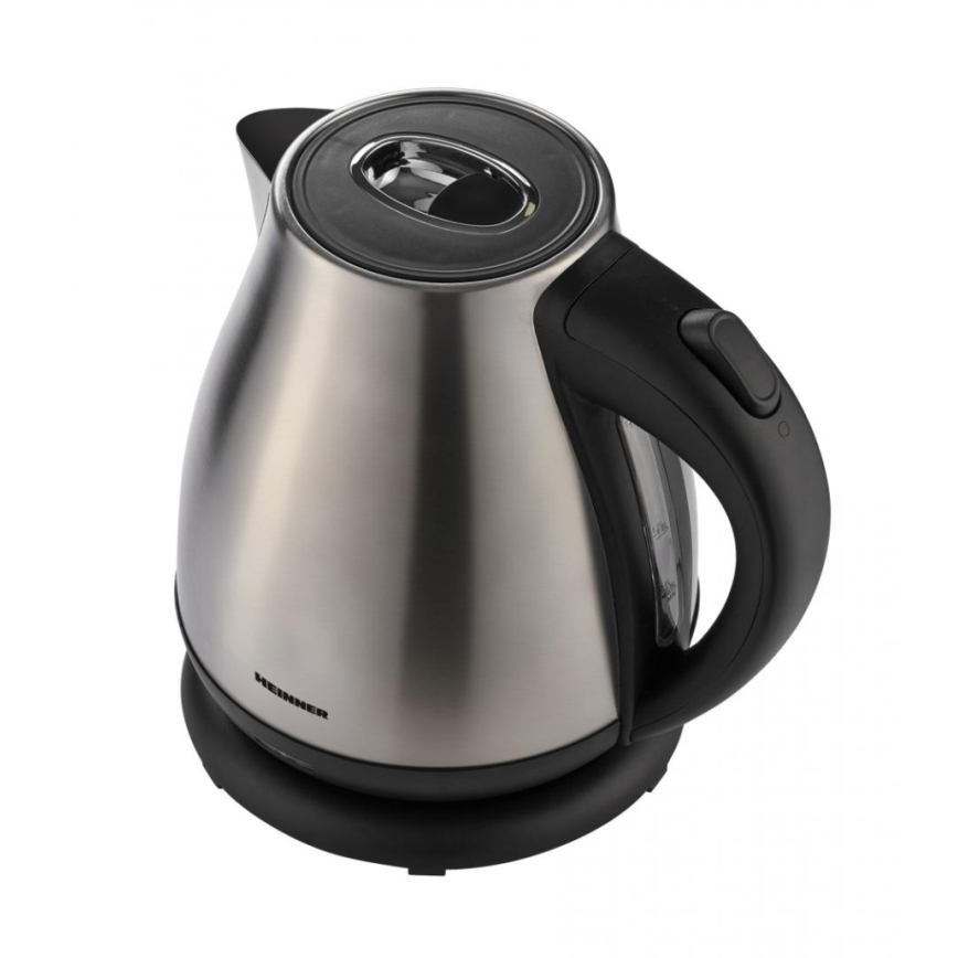 Heinner HEK-17IX - Elektrinis virdulys 1,7 l 2200W/230V matinis chromas/juodas