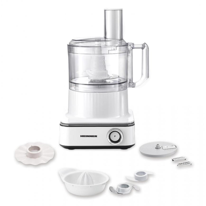Heinner HFP-K1000WP - Virtuvinis kombainas 1000 W/230 V baltas