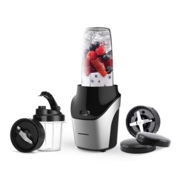Heinner HSB-T1000SS - Smoothie Nutri trintuvas 1000W/230V matinis chromas/juoda