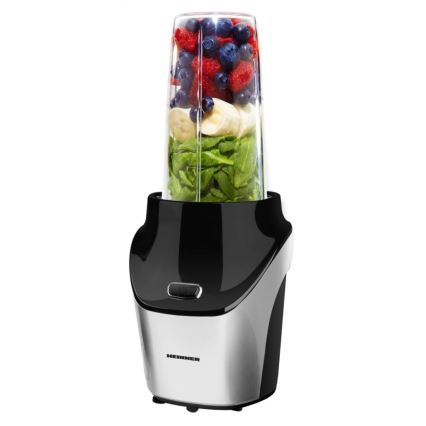Heinner HSB-T1000SS - Smoothie Nutri trintuvas 1000W/230V matinis chromas/juoda