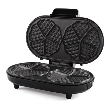 Heinner HWF-1000CR - Vaflių keptuvė 1000W/230V juoda/rožinio aukso